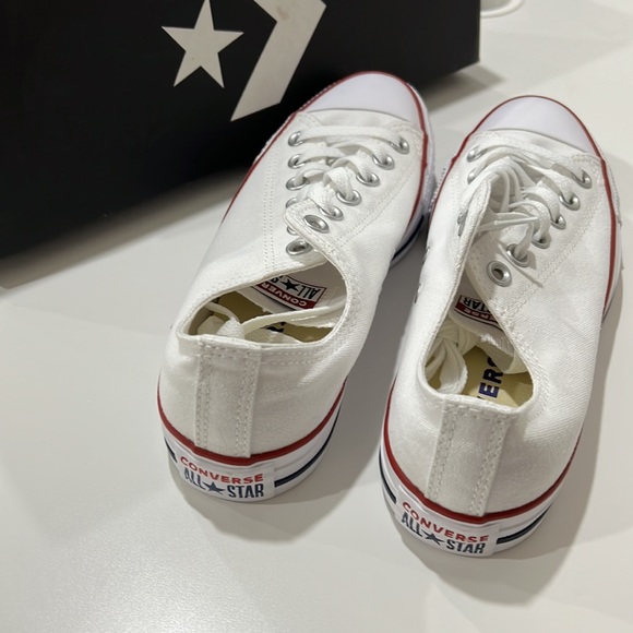 Sold Converse All Star Brand New White shoes Size 8 - Picture 2 of 5
